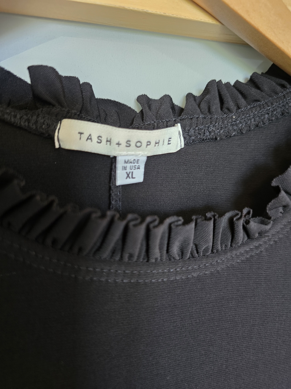 Black Ruffle Sleeve Mini Dress - Picture 3 of 7